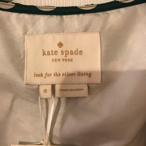🎉HP🎊Kate Spade Green Polka Dot Wrap Dress- NWT - Picture 4 of 7